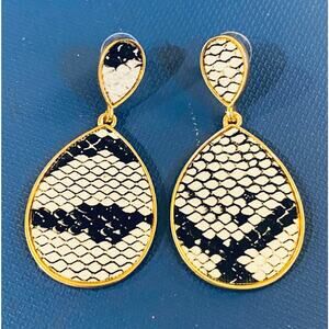 Snakeskin Drop Earrings